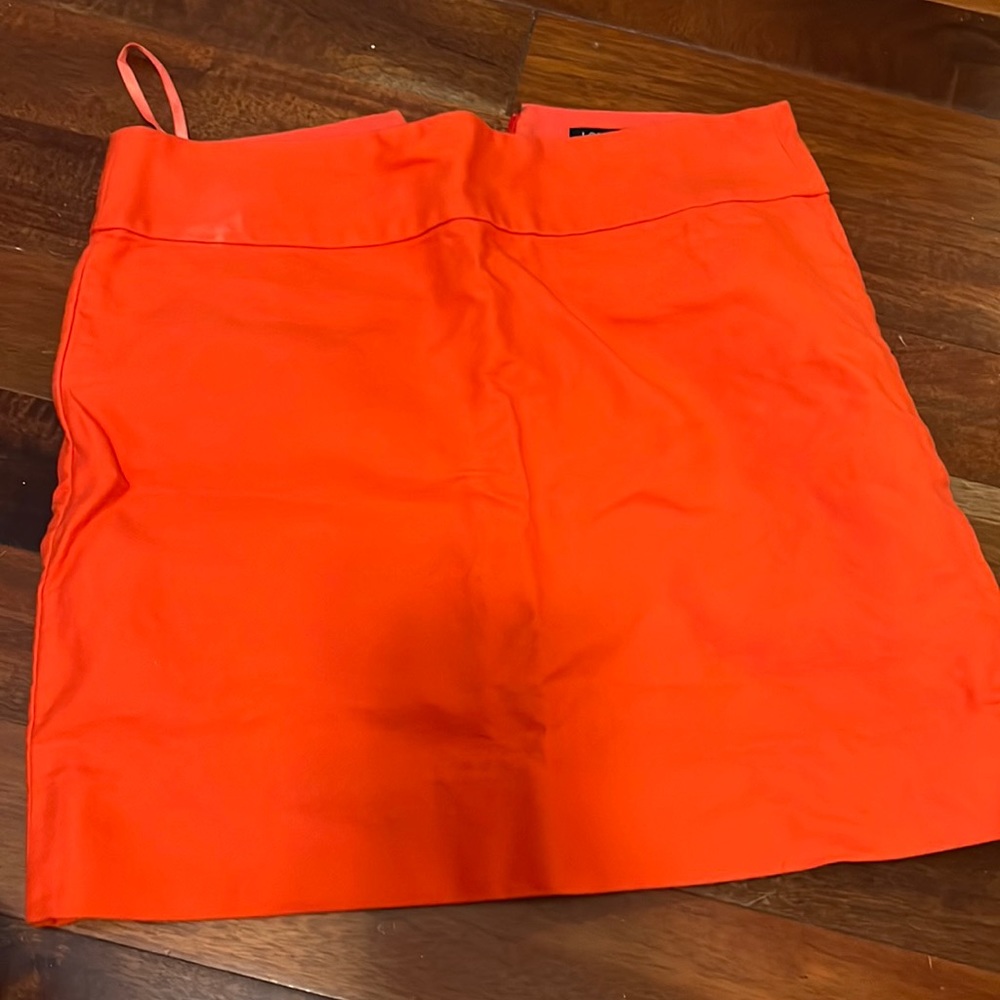 Orange J crew skirt